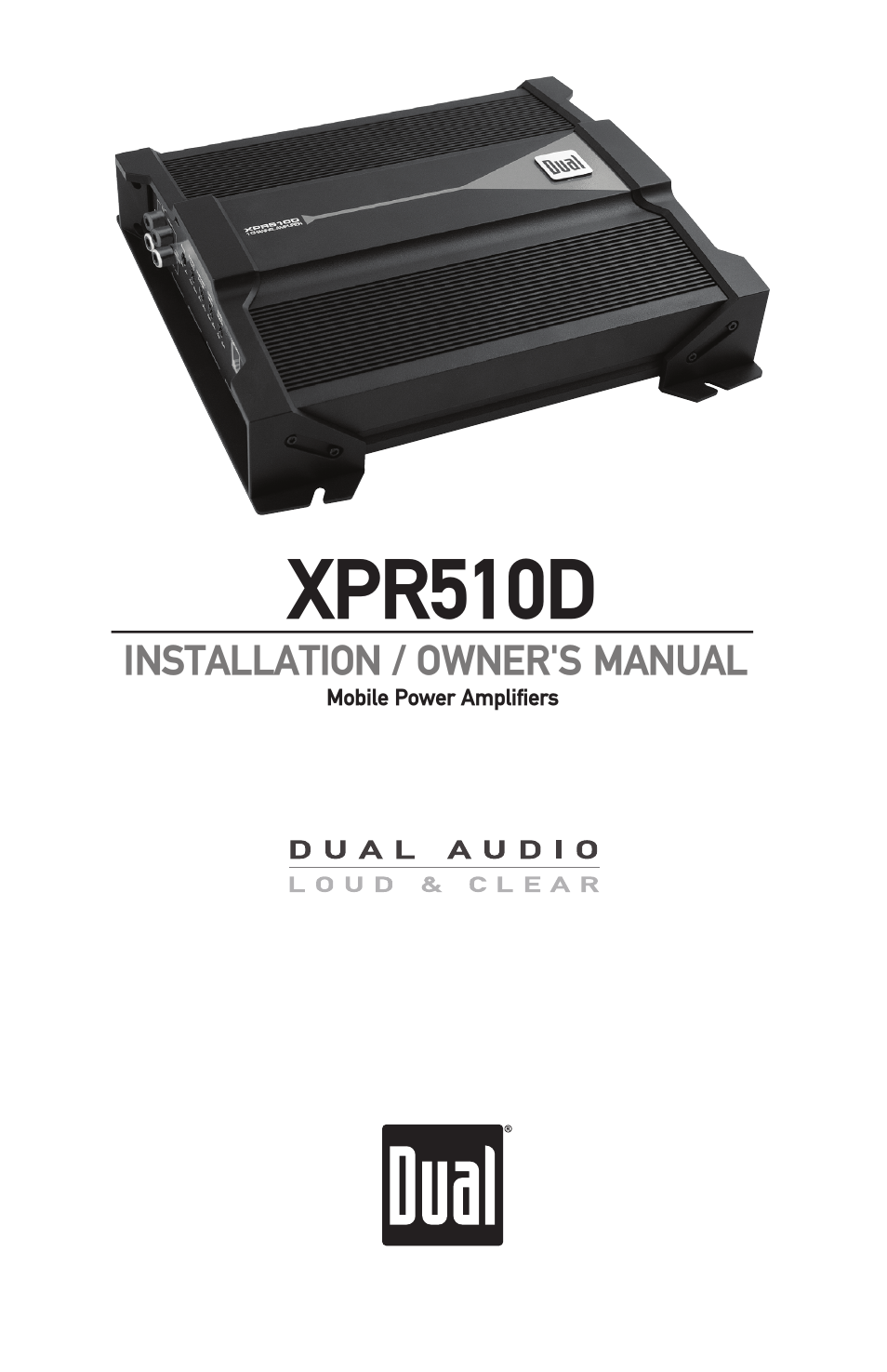 Dual Electronics XPR510D User Manual | 12 pages