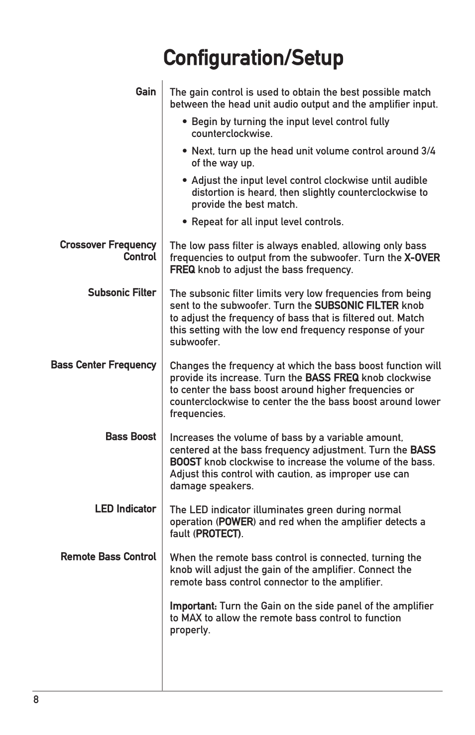 Configuration/setup | Dual Electronics XPR510D User Manual | Page 8 / 12