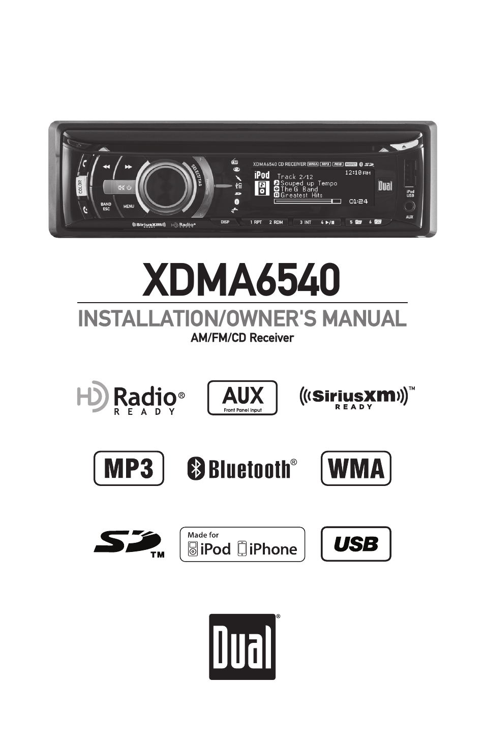 Dual Electronics XDMA6540 User Manual | 36 pages