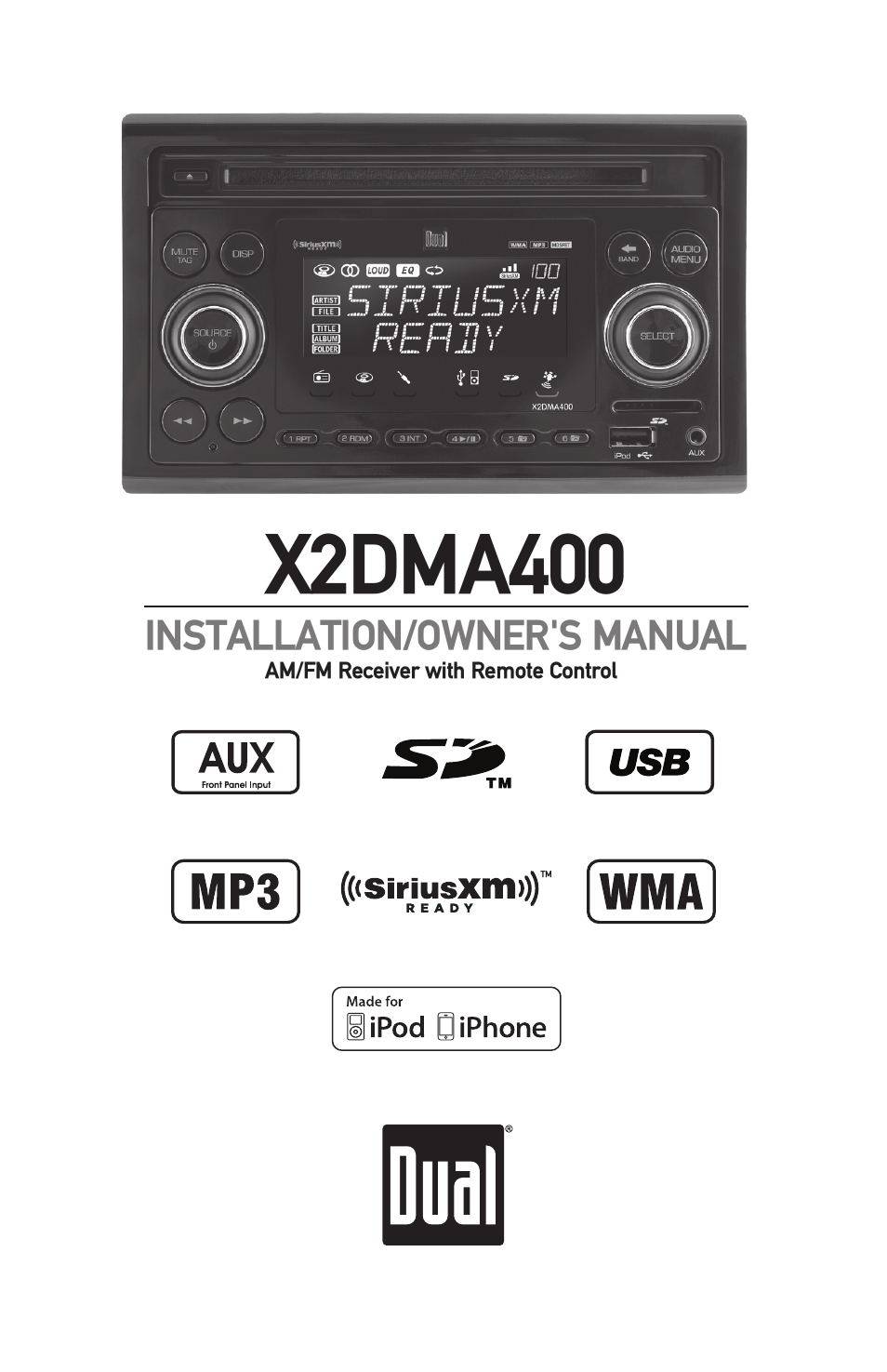 Dual Electronics X2DMA400 User Manual | 32 pages