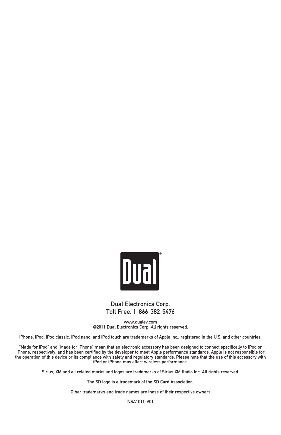 Dual Electronics X2DMA400 User Manual | Page 32 / 32