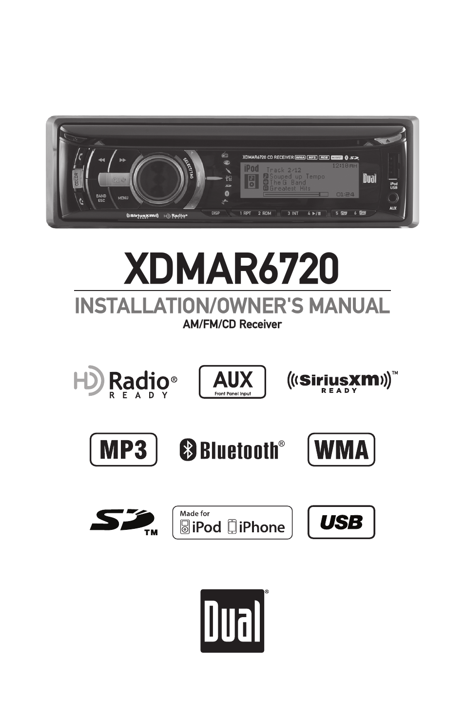 Dual Electronics XDMAR6720 User Manual | 36 pages