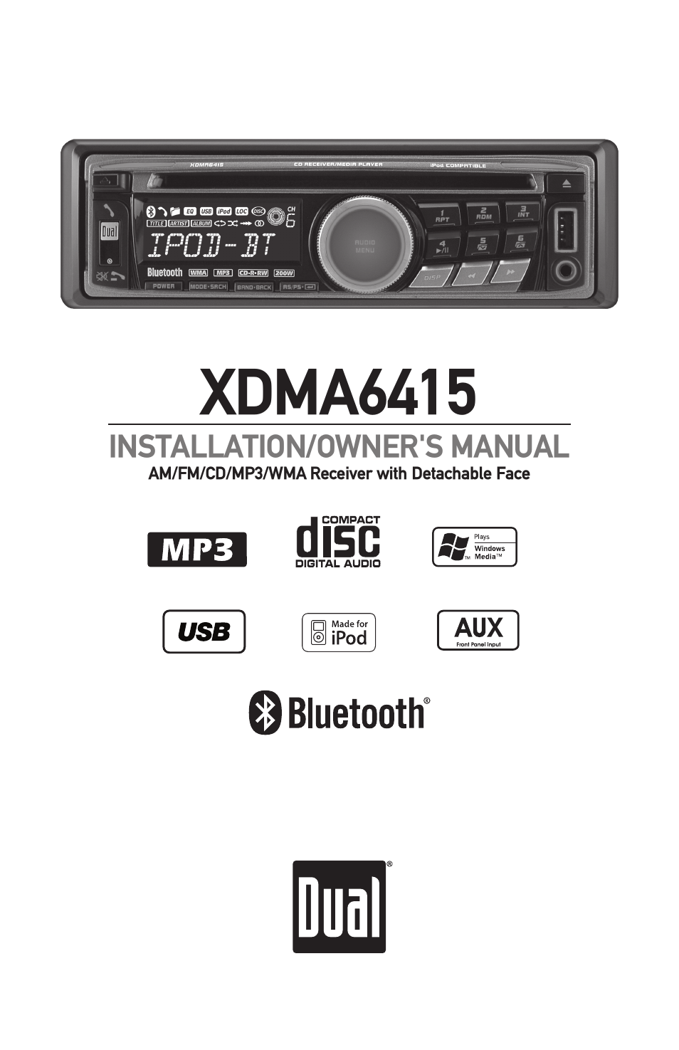 Dual Electronics XDMA6415 User Manual | 28 pages