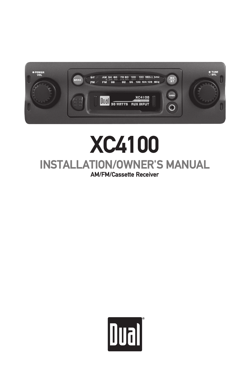 Dual Electronics XC4100 User Manual | 8 pages