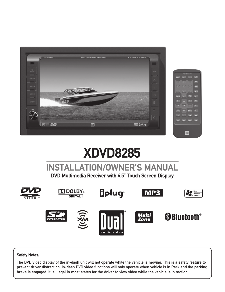 Dual Electronics XDVD8285 User Manual | 88 pages