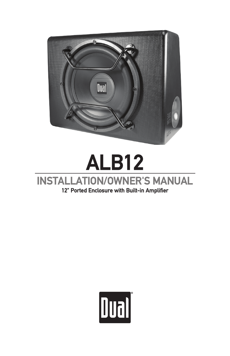 Dual Electronics ALB12 User Manual | 12 pages