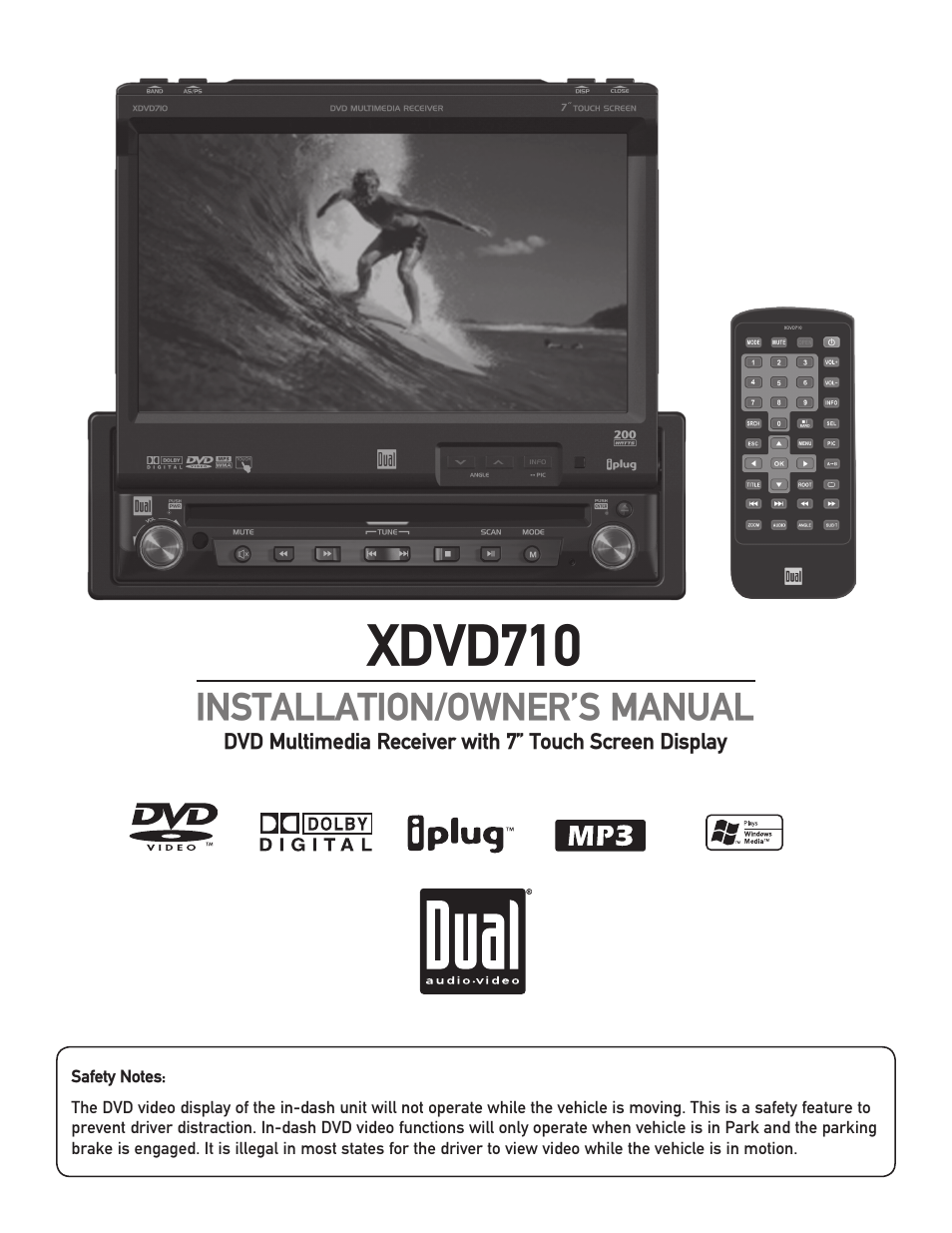 Dual Electronics XDVD710 User Manual | 56 pages
