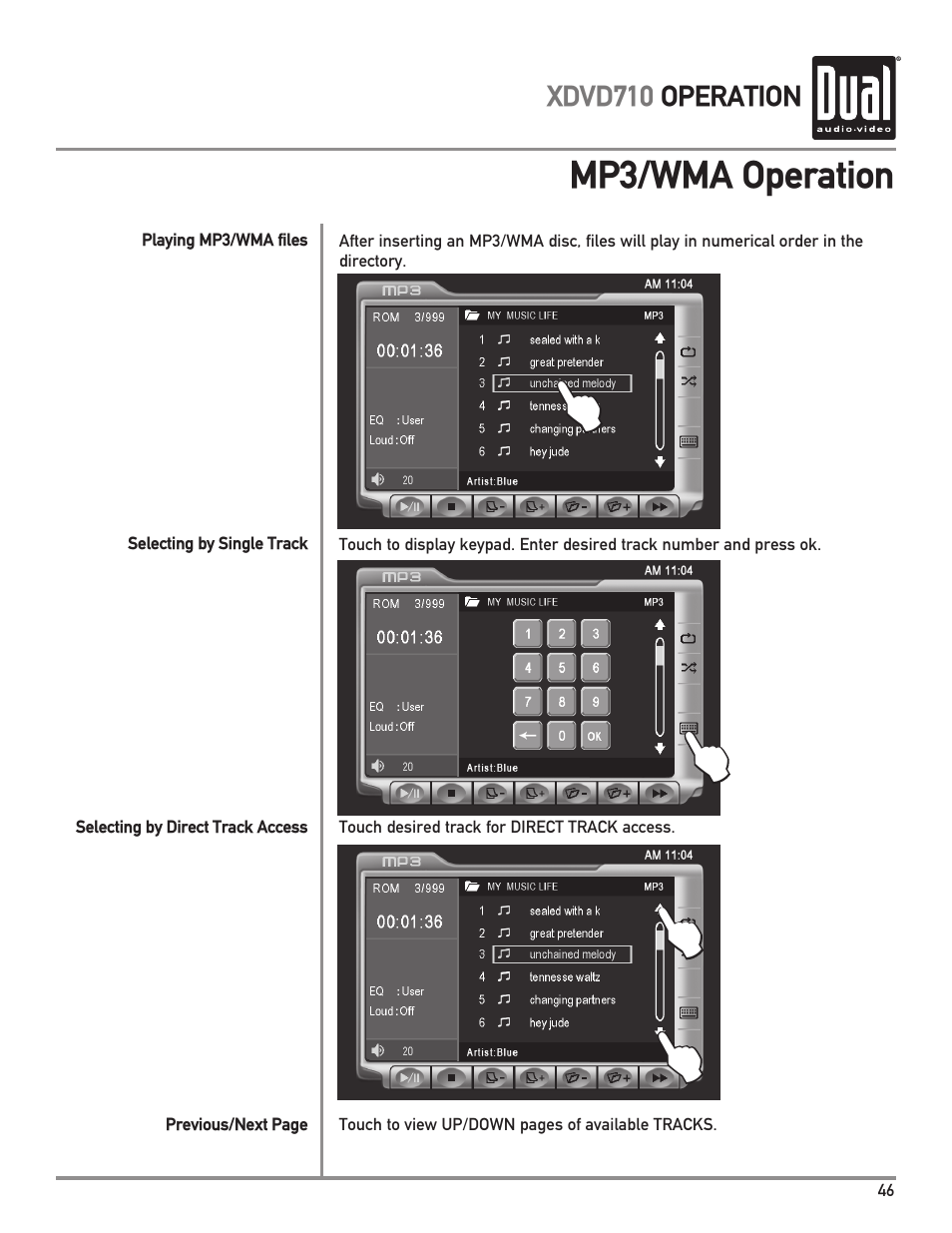 Dual Electronics XDVD710 User Manual | Page 47 / 56