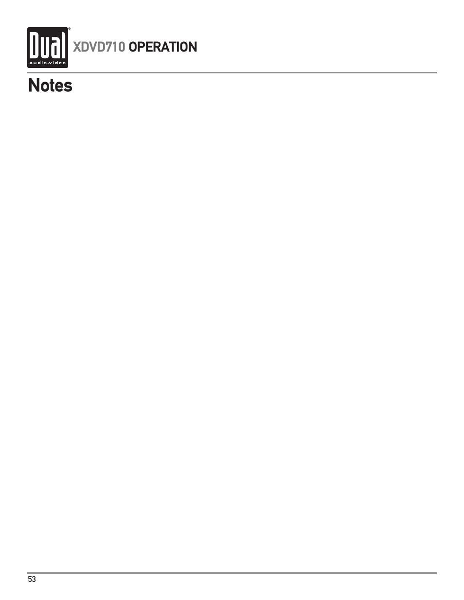 Dual Electronics XDVD710 User Manual | Page 54 / 56