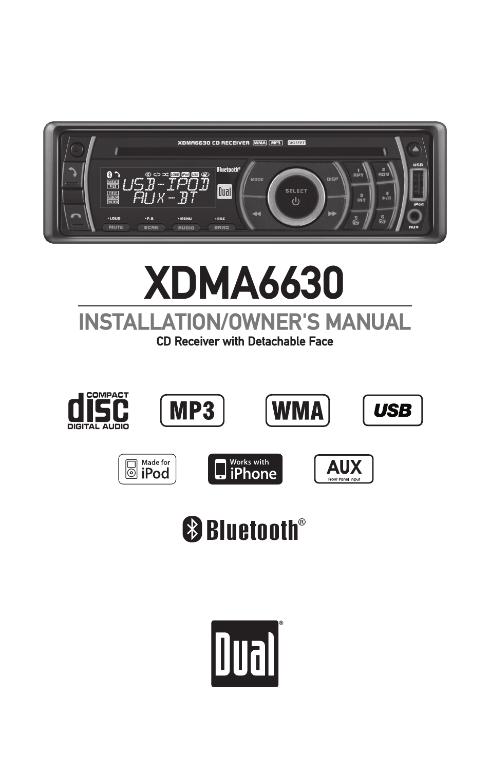 Dual Electronics XDMA6630 User Manual | 32 pages