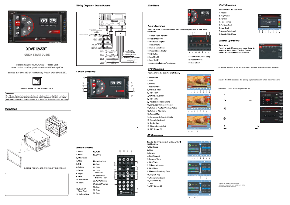 Dual Electronics DV704Bi User Manual | 1 page
