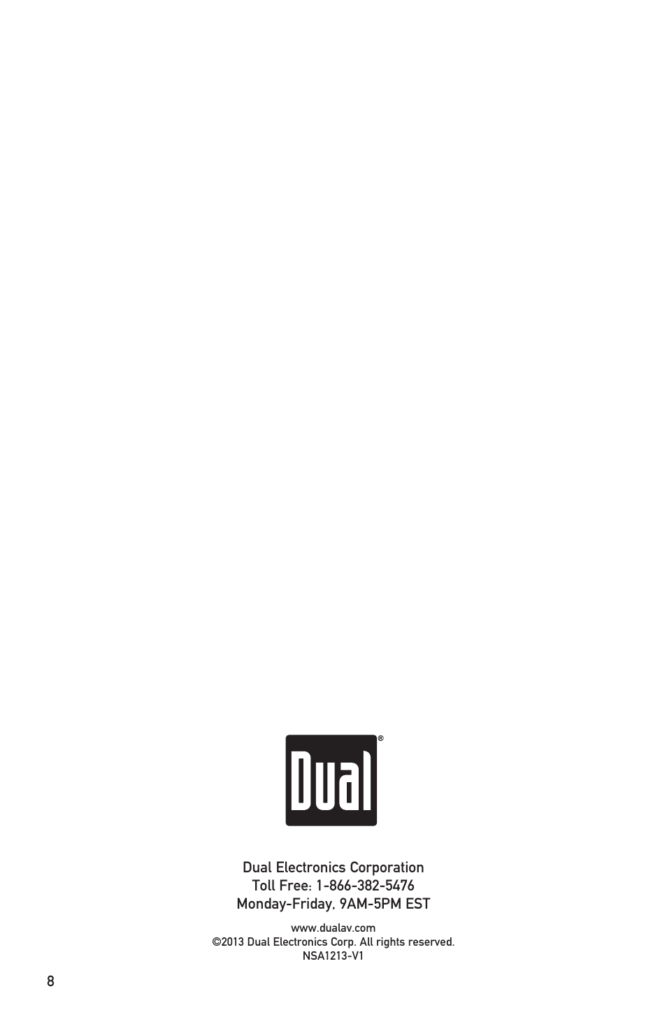 Dual Electronics DS Series Subwoofers User Manual | Page 8 / 16