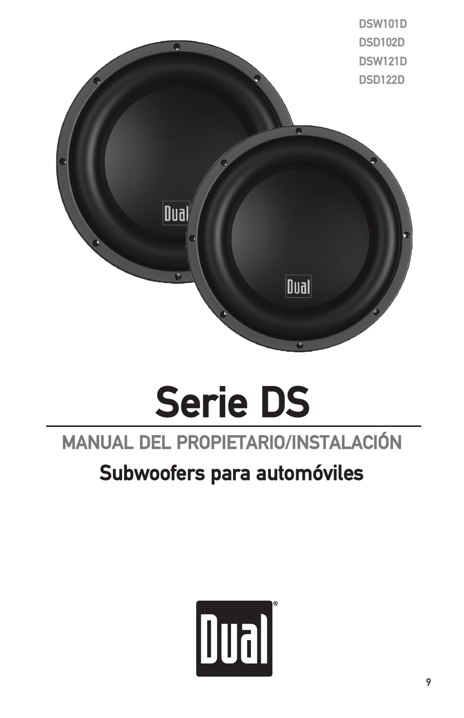 Serie ds | Dual Electronics DS Series Subwoofers User Manual | Page 9 / 16