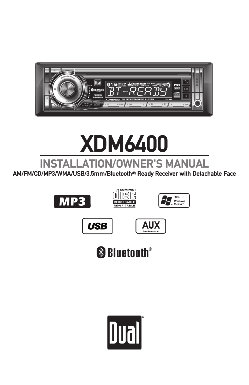 Dual Electronics XDM6400 User Manual | 28 pages