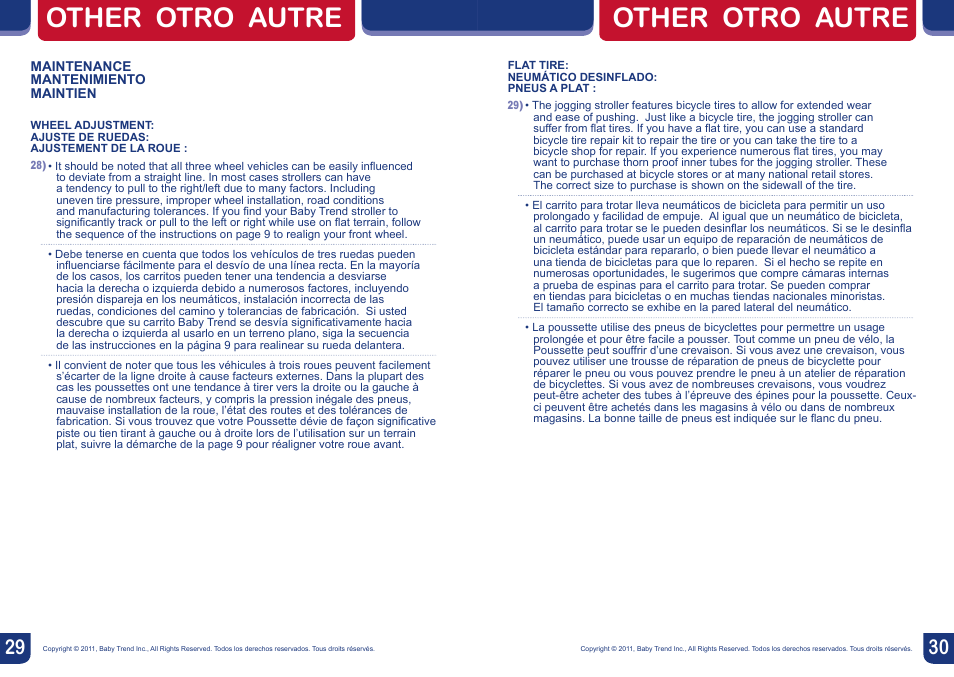 Other otro autre | BabyTrend JG87718 - EXPEDITION EX JOGGER- EDGE User Manual | Page 16 / 16