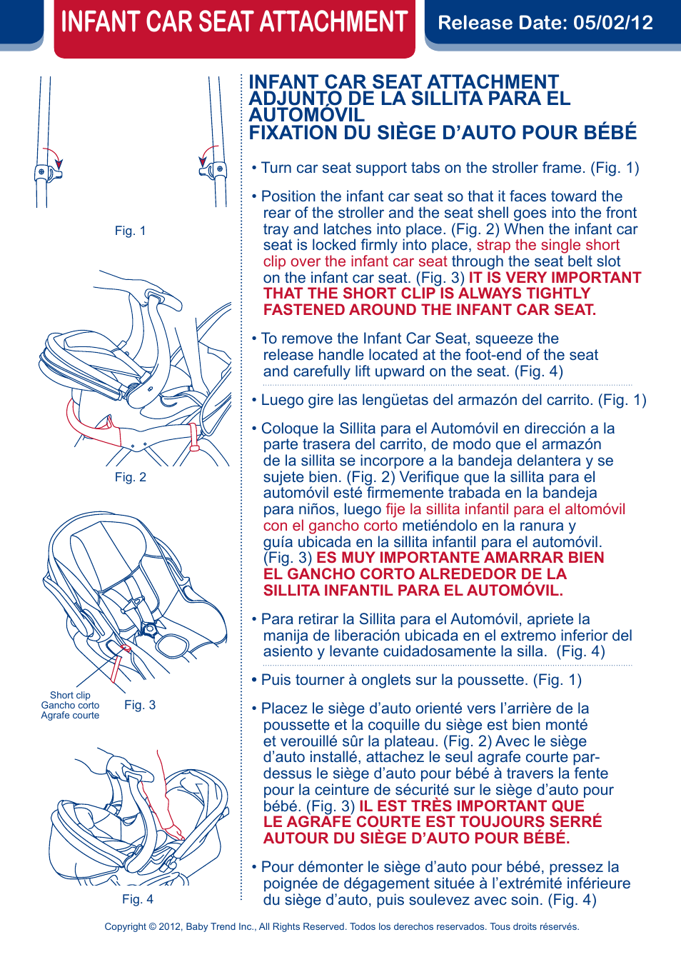 BabyTrend JG97715 - EXPEDITION LX JOGGER - ELIXER User Manual | 1 page