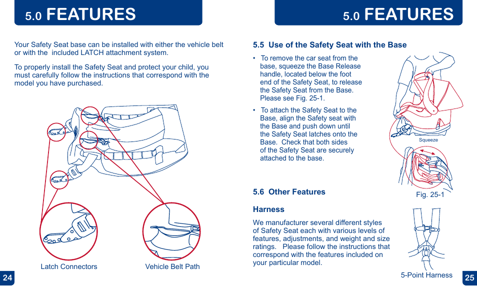 Features | BabyTrend CS31983 - FLEX-LOC INFANT CAR SEAT - ALL STAR User Manual | Page 13 / 27