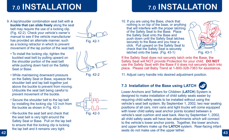 Installation | BabyTrend CS31983 - FLEX-LOC INFANT CAR SEAT - ALL STAR User Manual | Page 22 / 27