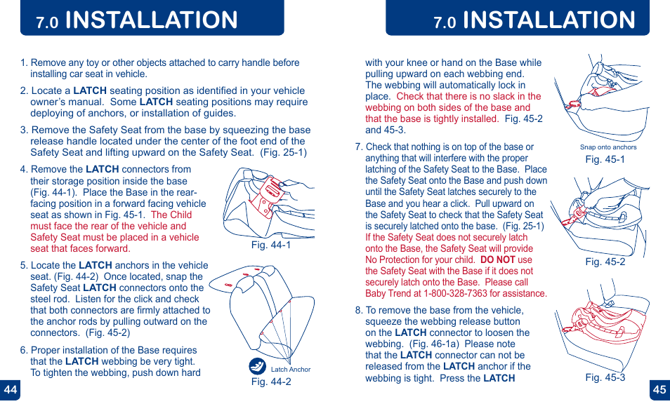 Installation | BabyTrend CS31983 - FLEX-LOC INFANT CAR SEAT - ALL STAR User Manual | Page 23 / 27