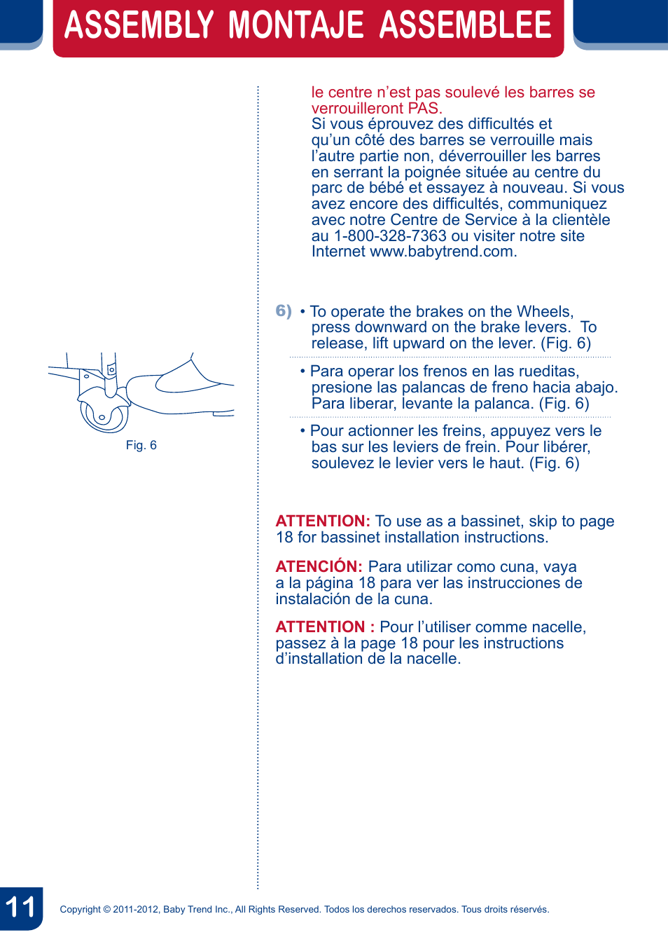 Assembly montaje assemblee | BabyTrend PY81958 - NURSERY CENTER - CYBER User Manual | Page 13 / 32