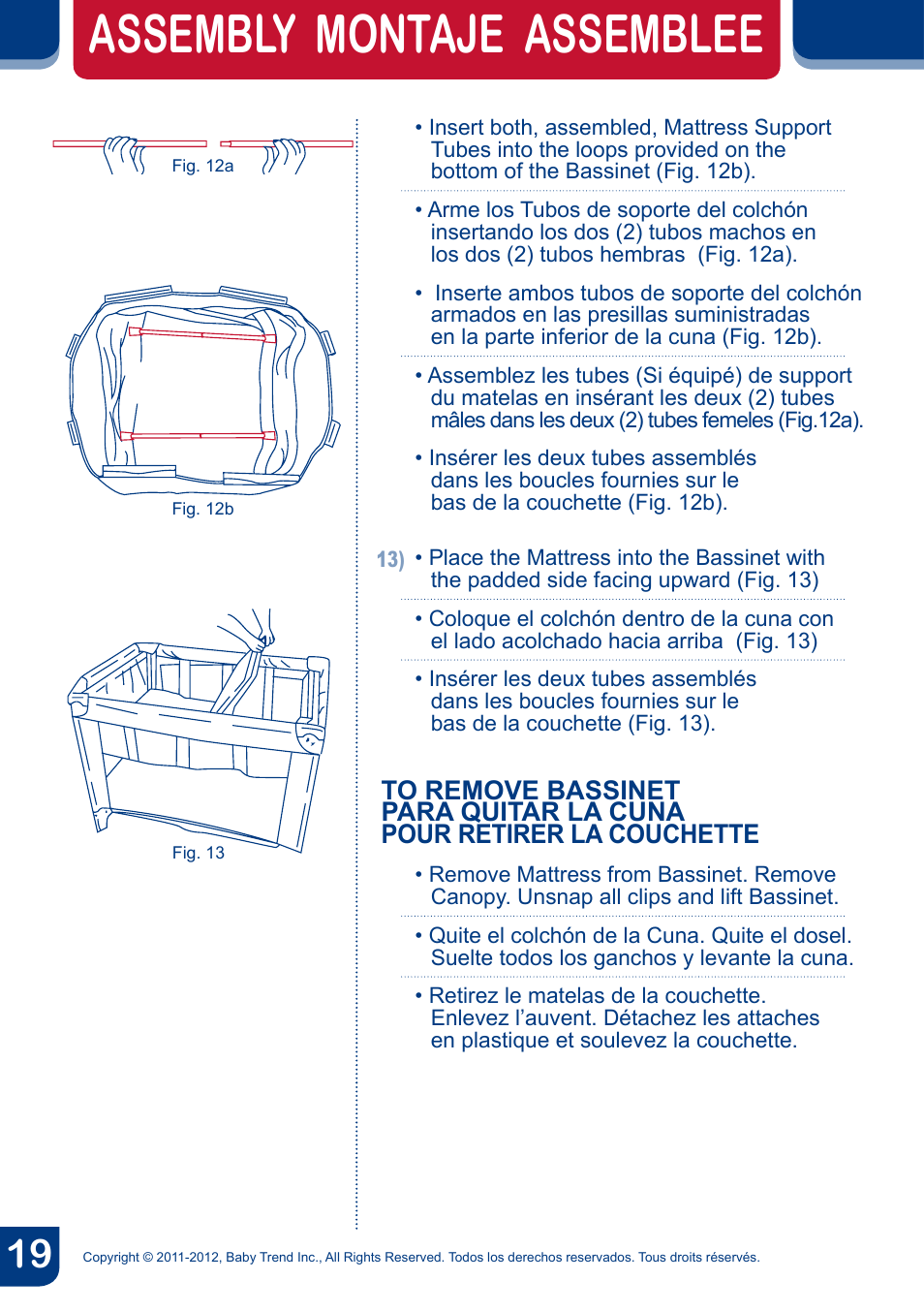 Assembly montaje assemblee | BabyTrend PY81958 - NURSERY CENTER - CYBER User Manual | Page 21 / 32