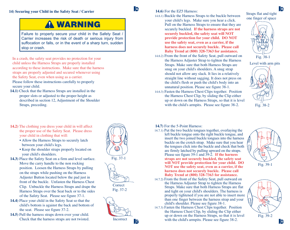BabyTrend 6577F - RANGER EZ-FLEX INFANT CAR SEAT User Manual | Page 10 / 15