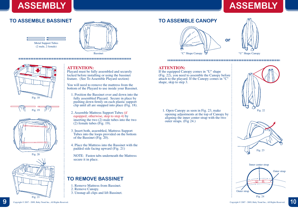 Assembly | BabyTrend PY88950 - DELUXE NURSERY CENTER - METROPOLITAN User Manual | Page 6 / 10