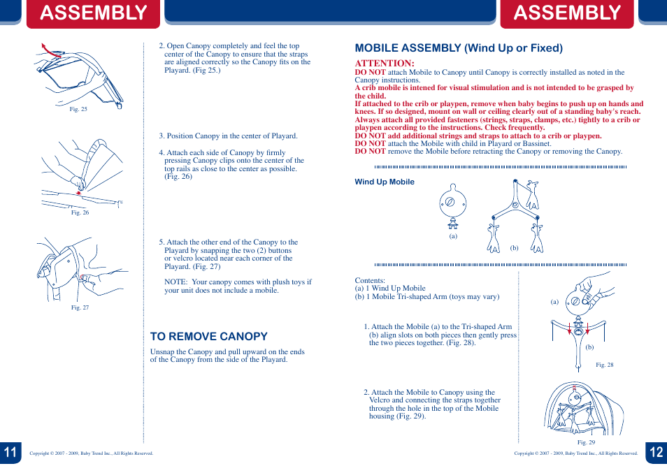Assembly | BabyTrend PY88950 - DELUXE NURSERY CENTER - METROPOLITAN User Manual | Page 7 / 10