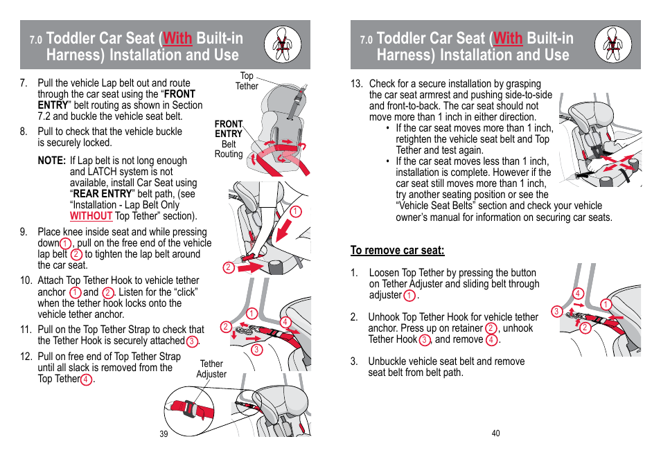 BabyTrend HYBRID 3-IN-1 User Manual | Page 21 / 48