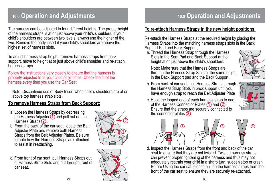 Operation and adjustments | BabyTrend HYBRID 3-IN-1 User Manual | Page 41 / 48