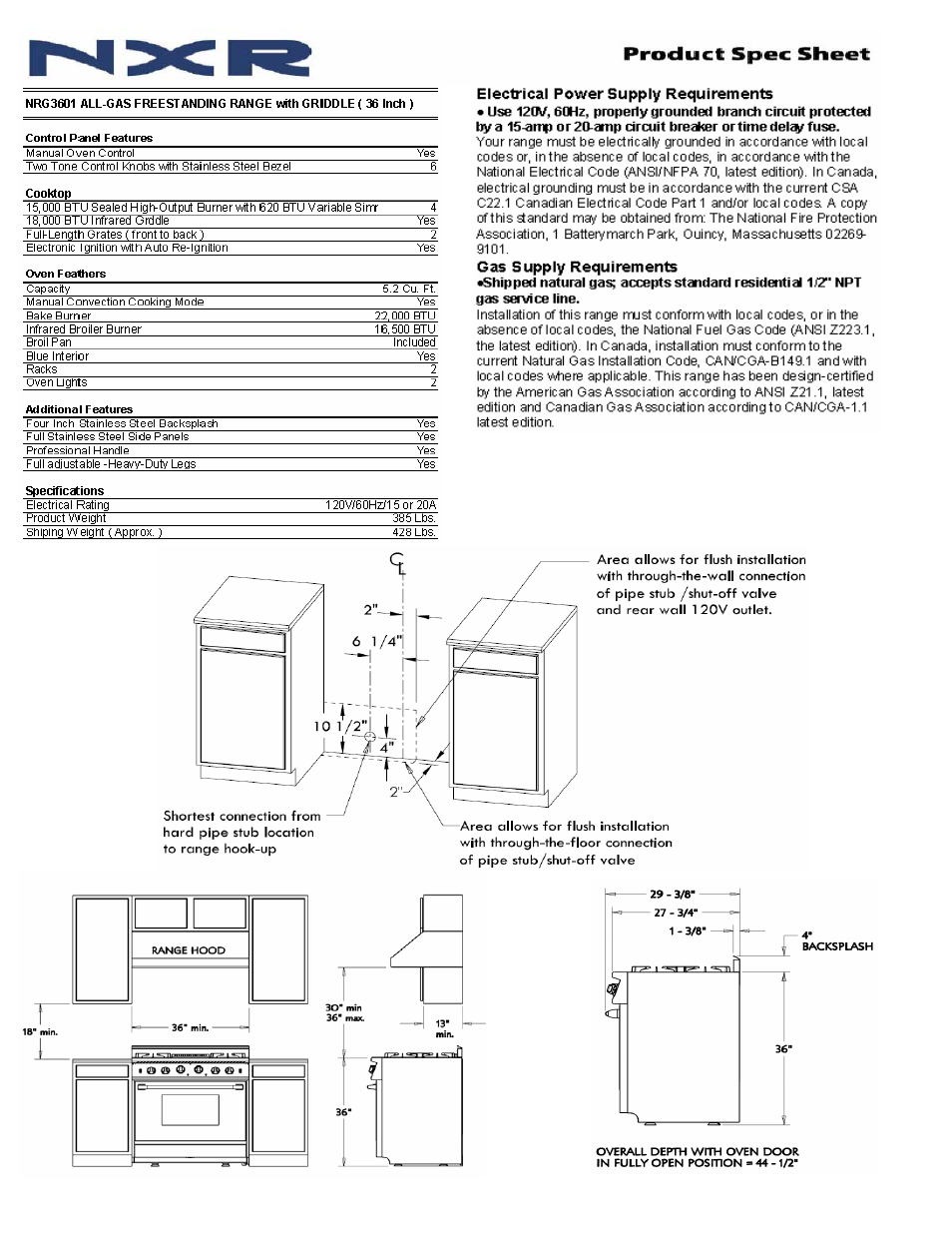 DuroCorp NRG3601 User Manual | Page 2 / 2