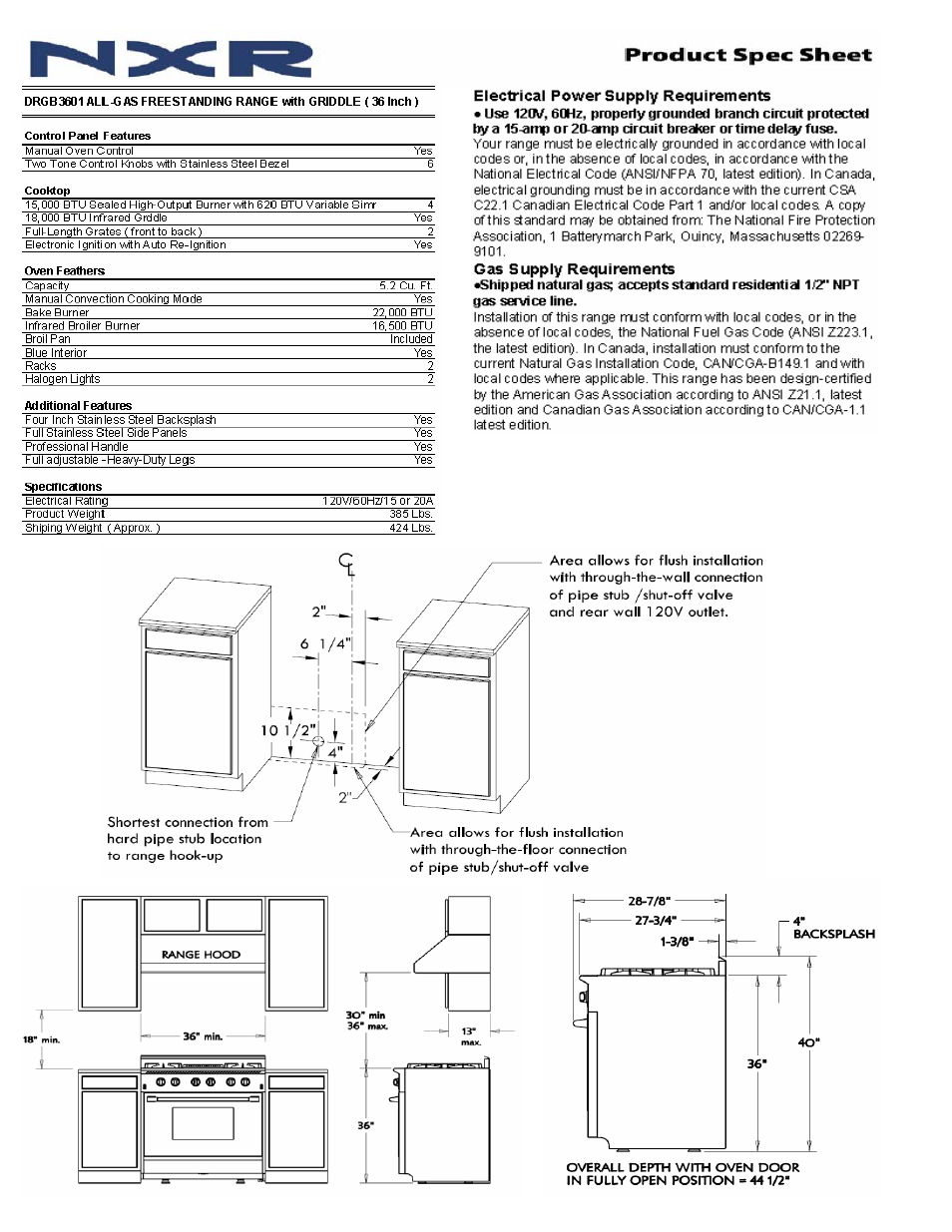 DuroCorp DRGB3601 User Manual | Page 2 / 2