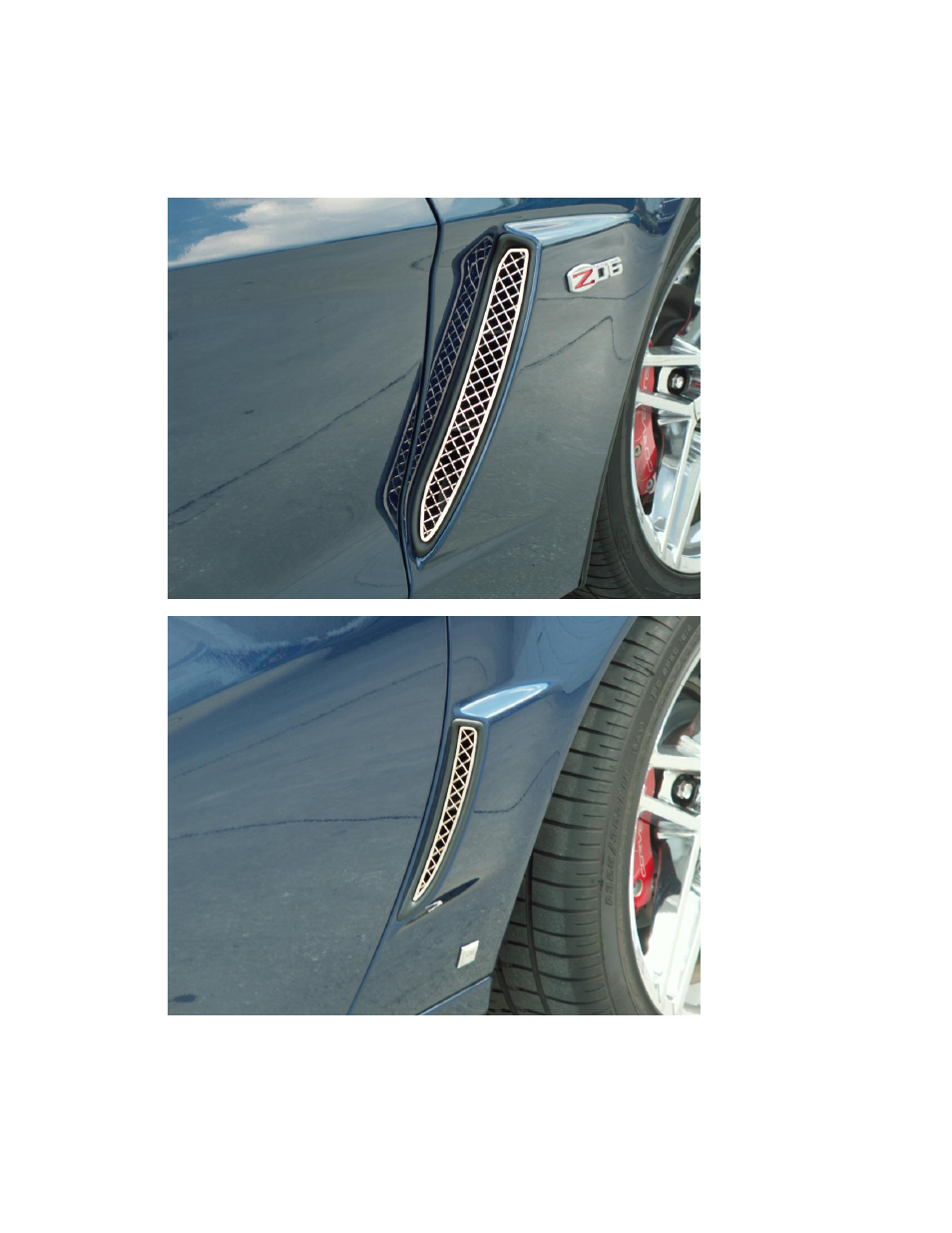 American Car Craft Corvette Rear Side Vent Grilles Laser Mesh 2Pc Blakk Stealth 2006-2012 Z06+GS+ZR1 User Manual | Page 2 / 2