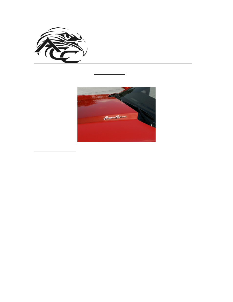 American Car Craft Camaro Exterior Badges Polished "Super Sport 2Pc 2010-2013" User Manual | 2 pages