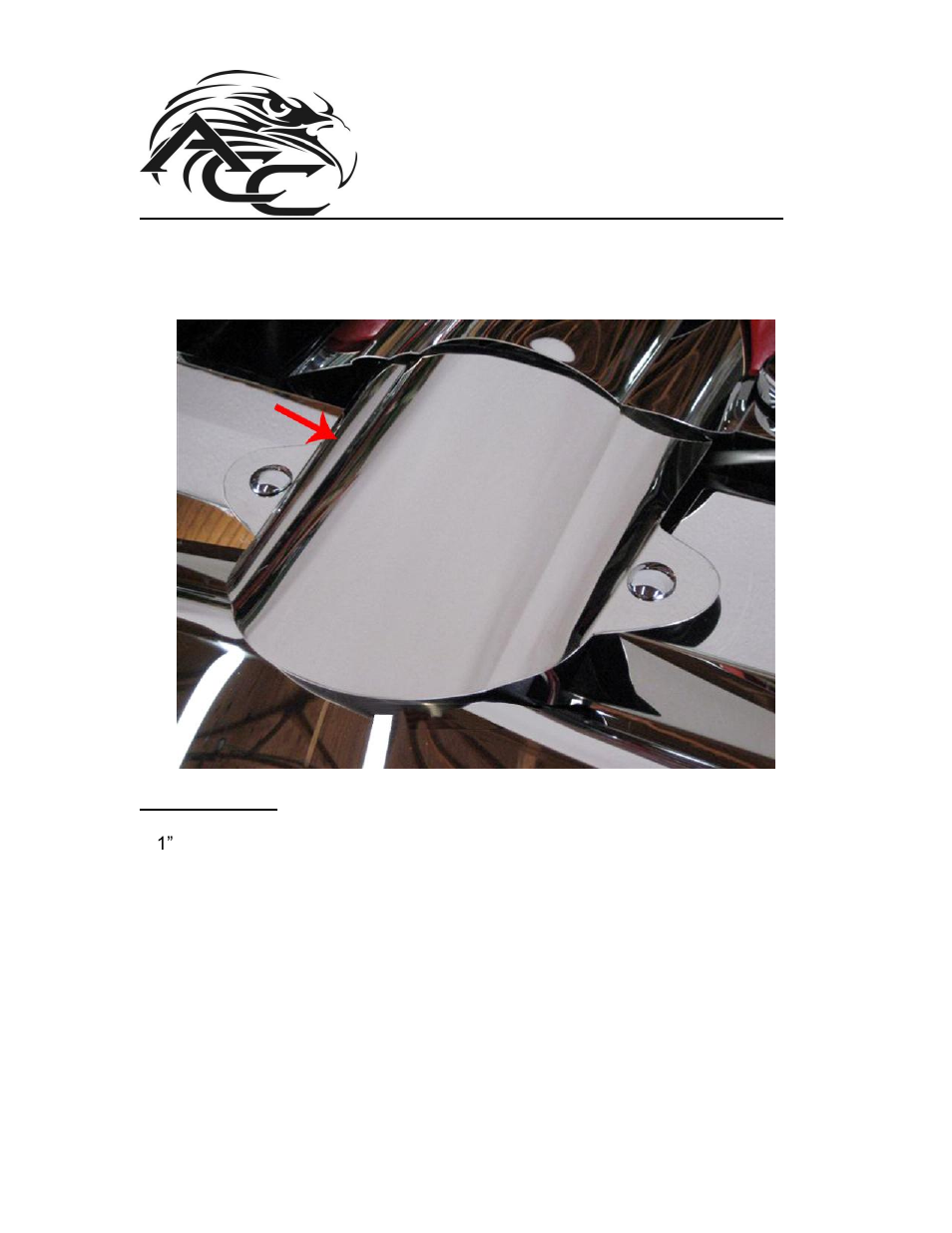 American Car Craft Corvette Air Tube Cover Polished Component 2005-2007 only User Manual | 2 pages