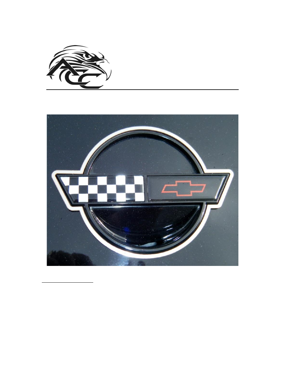 American Car Craft Corvette Emblem Trim Rings Polished 2Pc 1984-1990 C4 User Manual | 2 pages