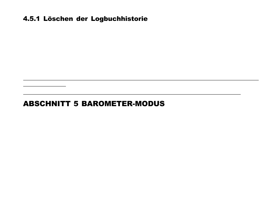 Abschnitt 5 barometer-modus, 1 löschen der logbuchhistorie | SUUNTO Advizor User Manual | Page 160 / 470