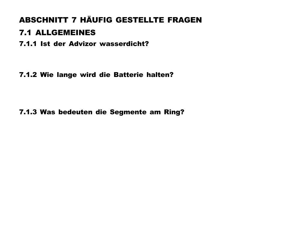 Abschnitt 7 häufig gestellte fragen, 1 allgemeines | SUUNTO Advizor User Manual | Page 169 / 470