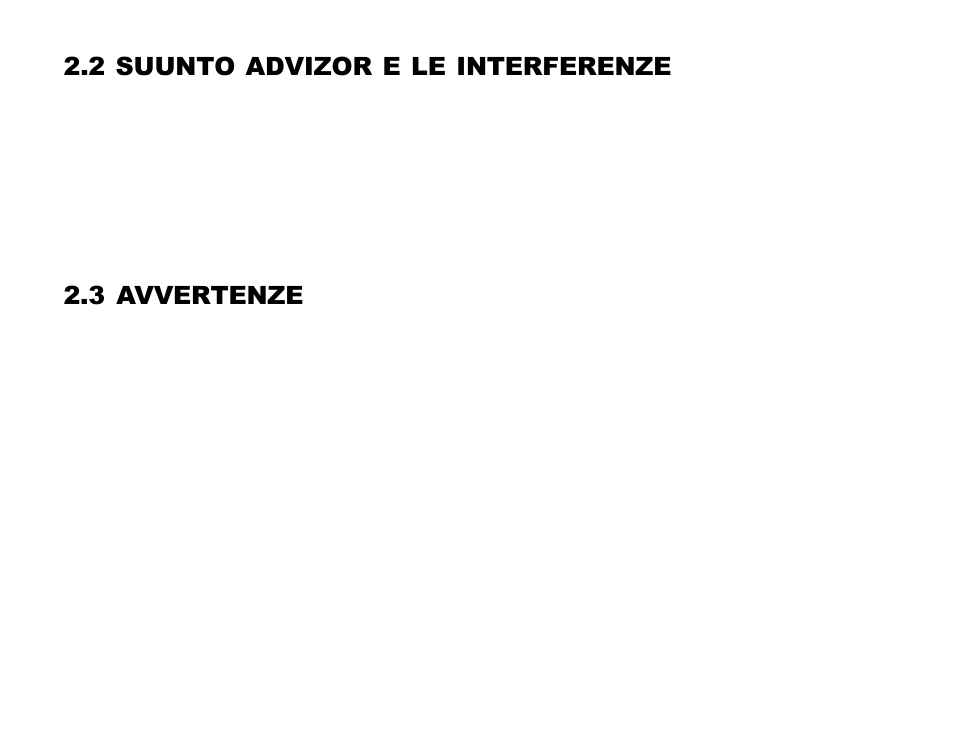 2 suunto advizor e le interferenze, 3 avvertenze | SUUNTO Advizor User Manual | Page 257 / 470