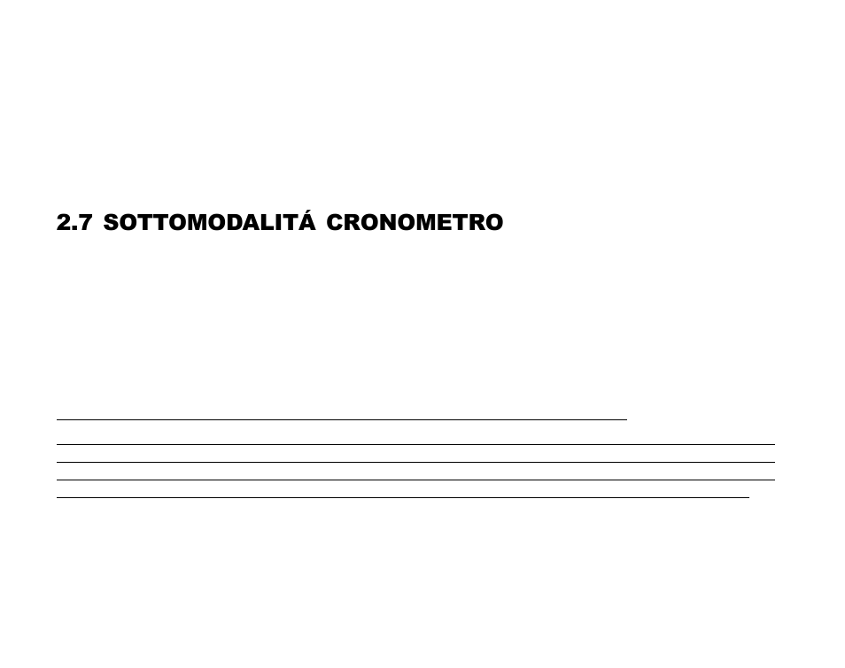 7 sottomodalità cronometro, 7 sottomodalitá cronometro | SUUNTO Advizor User Manual | Page 261 / 470