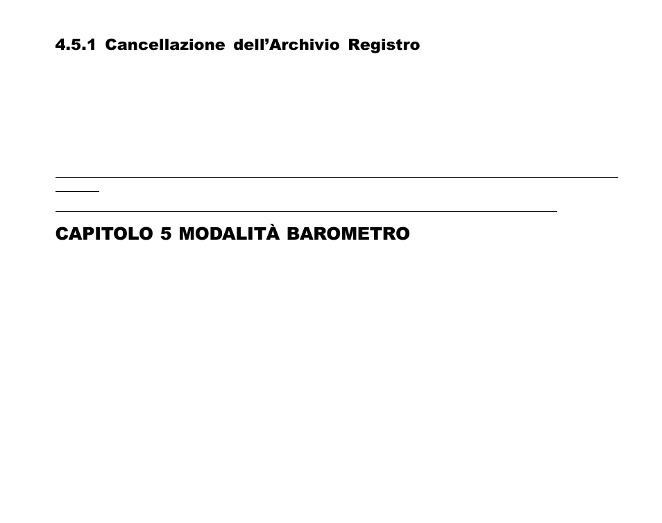 Capitolo 5 modalità barometro, 1 cancellazione dell’archivio registro | SUUNTO Advizor User Manual | Page 282 / 470
