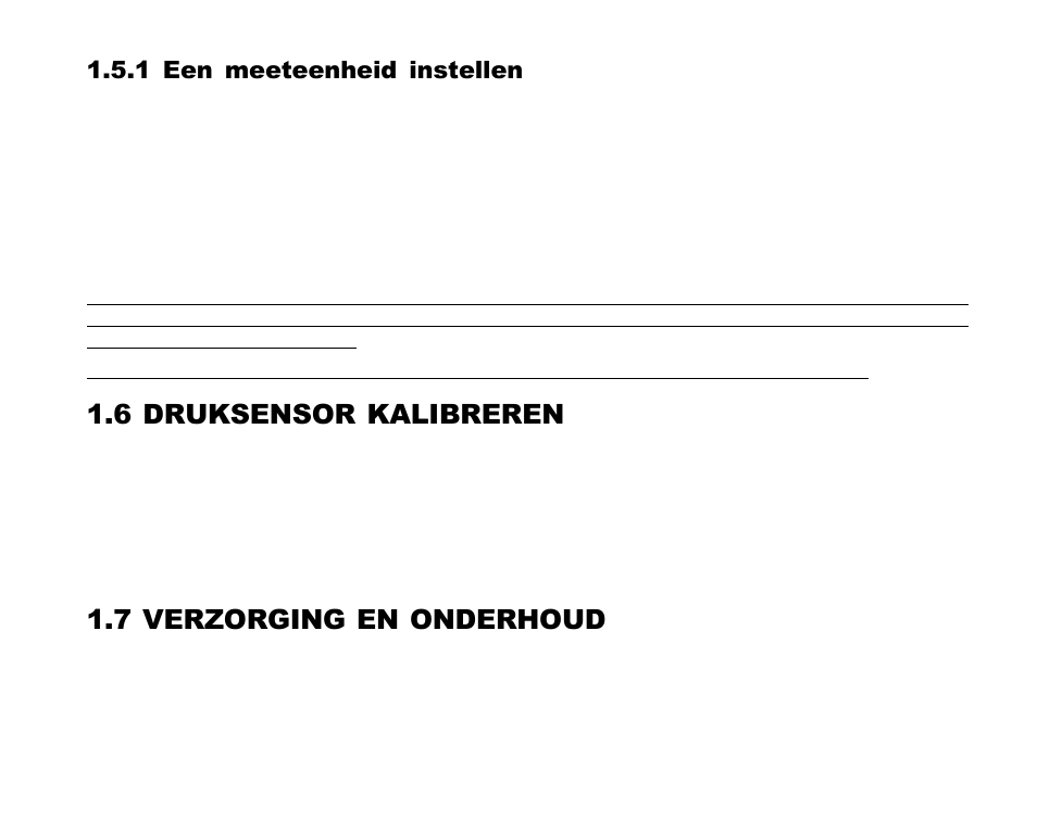 6 het kalibreren van de druksensor, 7 verzorging en onderhoud, 6 druksensor kalibreren | 1 een meeteenheid instellen | SUUNTO Advizor User Manual | Page 312 / 470