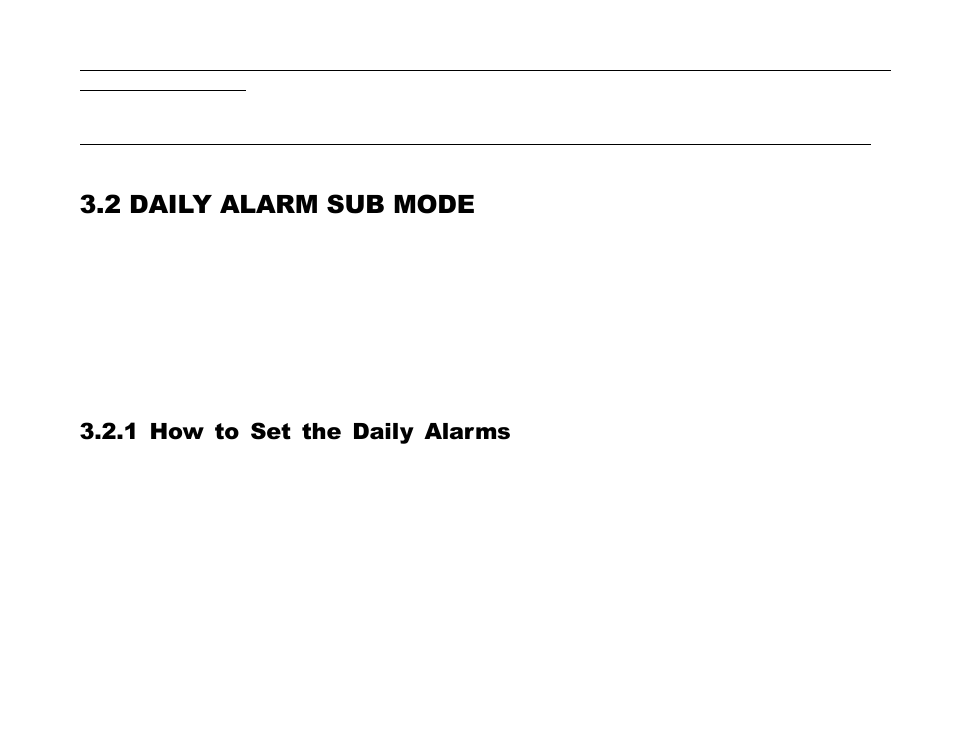 2 daily alarm sub mode, 1 how to set the daily alarms | SUUNTO Advizor User Manual | Page 32 / 470