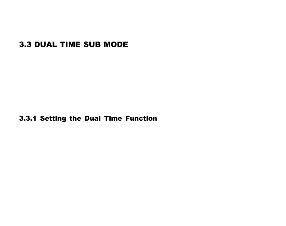 3 dual time sub mode, 1 setting the dual time function | SUUNTO Advizor User Manual | Page 33 / 470