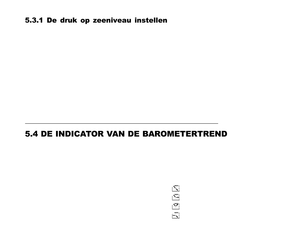 4 de indicator van de barometertrend, 1 de druk op zeeniveau instellen | SUUNTO Advizor User Manual | Page 342 / 470