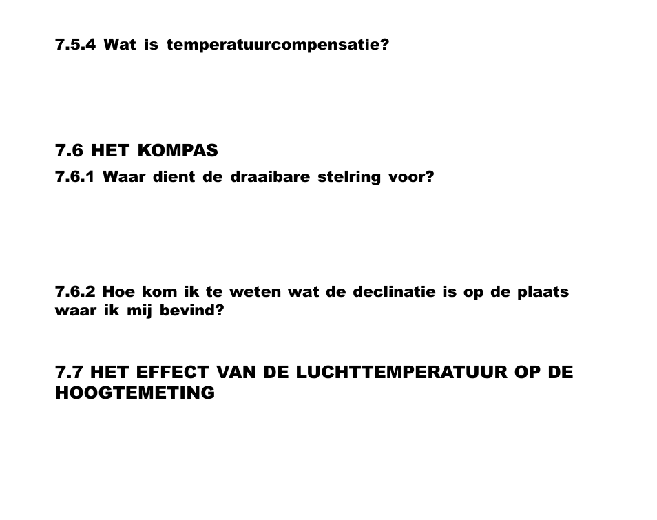 6 het kompas, 4 wat is temperatuurcompensatie, 1 waar dient de draaibare stelring voor | SUUNTO Advizor User Manual | Page 352 / 470