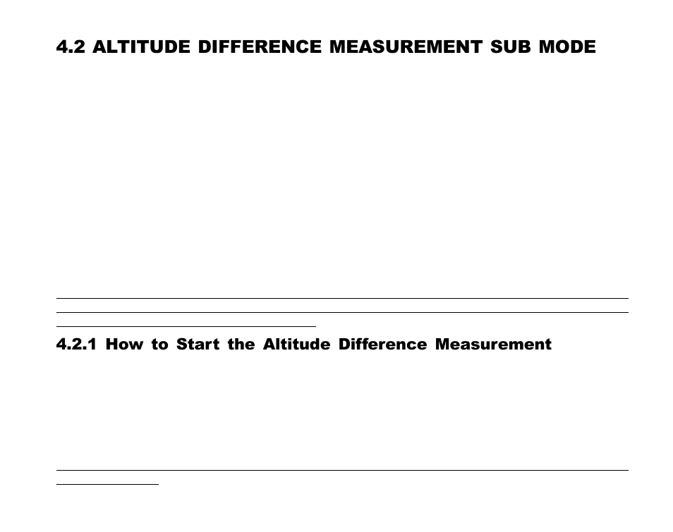 2 altitude difference measurement sub mode, 1 how to start the altitude difference measurement | SUUNTO Advizor User Manual | Page 38 / 470