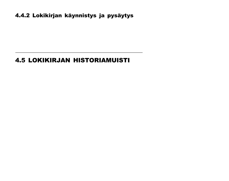 5 lokikirjan historiamuisti, 2 lokikirjan käynnistys ja pysäytys | SUUNTO Advizor User Manual | Page 393 / 470