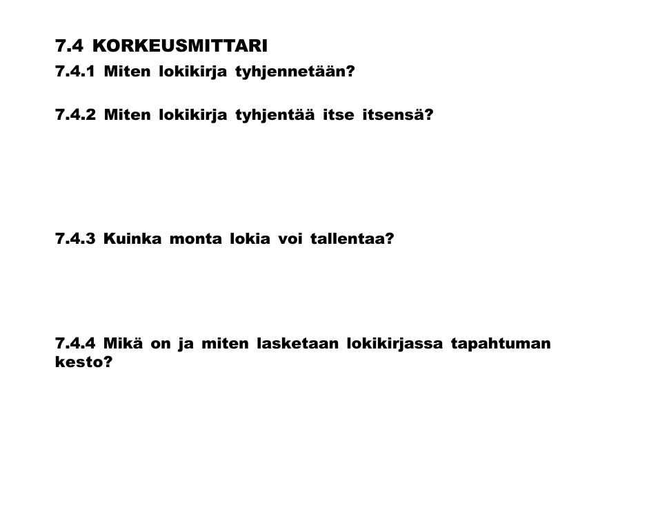 4 korkeusmittari | SUUNTO Advizor User Manual | Page 404 / 470