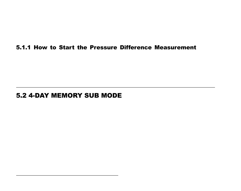 2 4-day memory sub mode, 1 how to start the pressure difference measurement | SUUNTO Advizor User Manual | Page 45 / 470
